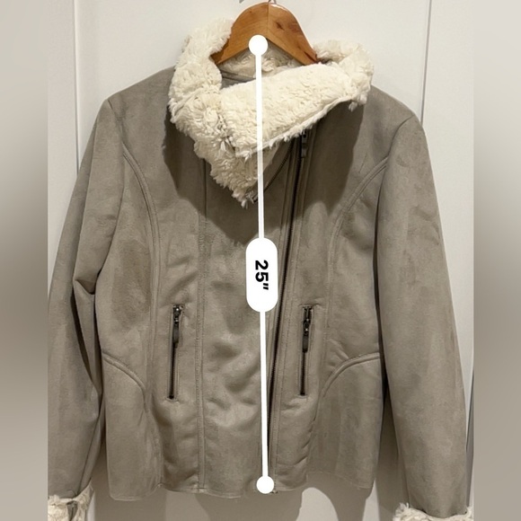 Hive & Honey Jacket tan beige gray size Large L - Picture 6 of 11